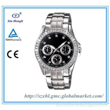 Japan movt water resistant stainless steel back men watches